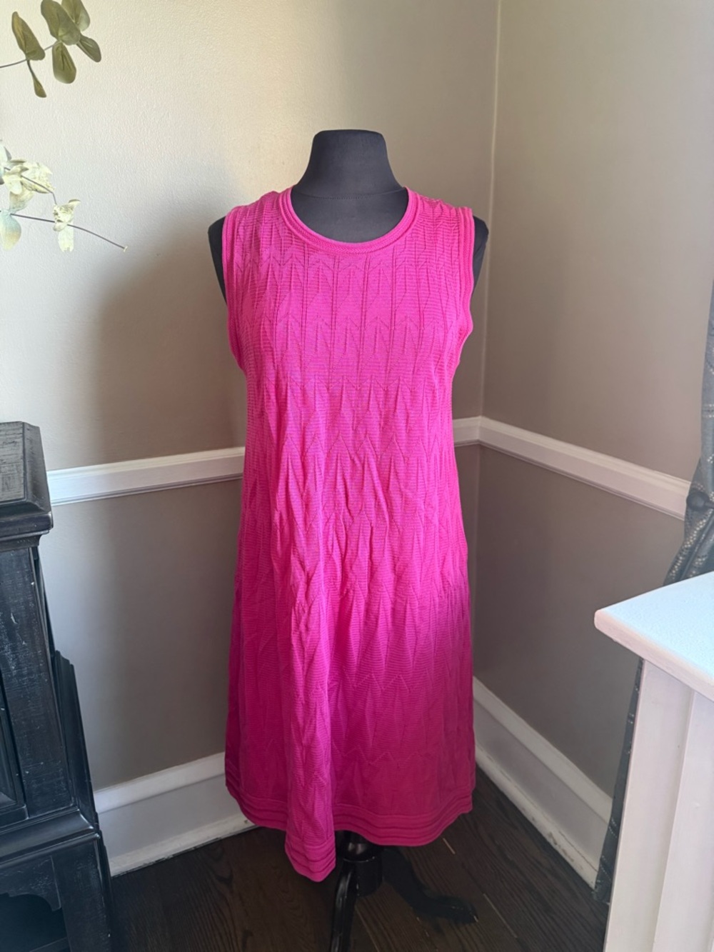 Missoni Fuchsia Sleeveless Knit Dress
